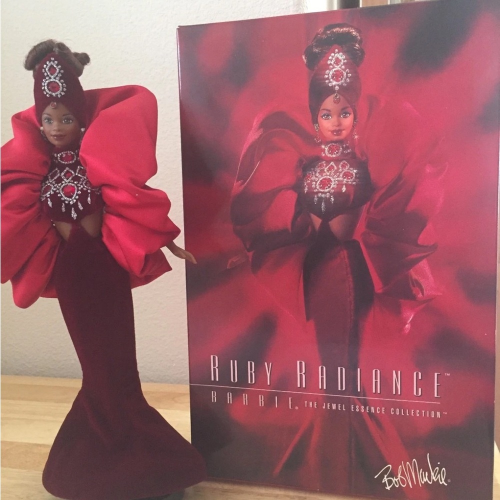 Bob Mackie Ruby Radiance Doll in Red Ensemble